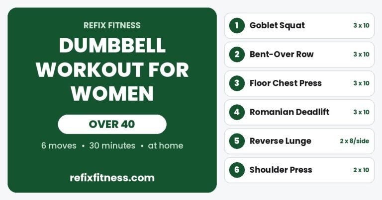 Dumbbell workout for women over 40 at home: 6 beginner moves in about 30 minutes
