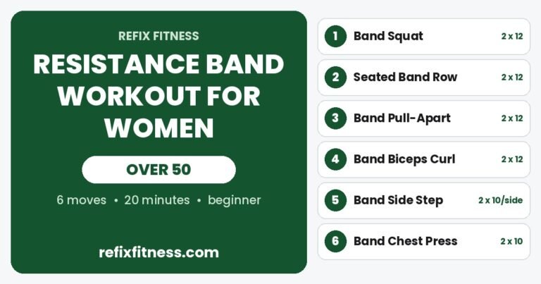Resistance band workout for women over 50: 6 beginner moves in about 20 minutes